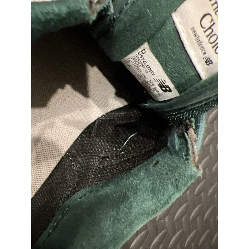 New Balance 574 Legacy Green Silver U574LGNW Mens Shoes Sneakers Sz 8 Rare - Picture 7 of 8